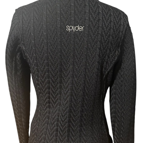 Spyder Black Core Jacket with High Collar and Full Zipper Size Small - Picture 5 of 8